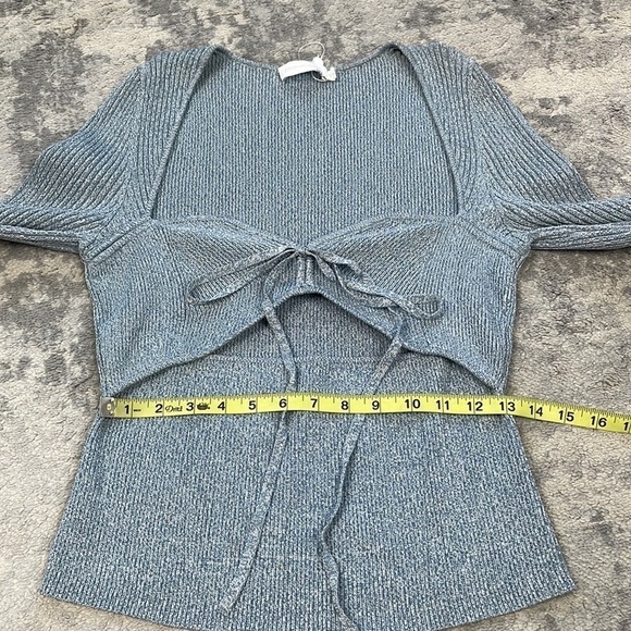 New Jonathan Simkhai Alexia Sweetheart Pullover Stretch Sweater Cut Out Sz XL - Picture 11 of 14